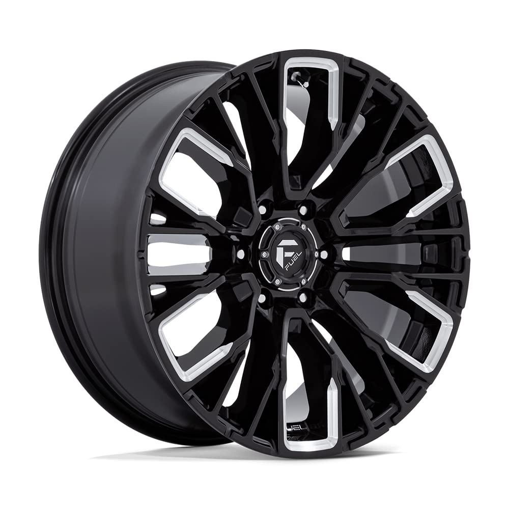 D849 REBAR FUEL OFF-ROAD 20X9, 6X5.5, 5.79, 20mm GLOSS BLACK MILLED - D84920908457