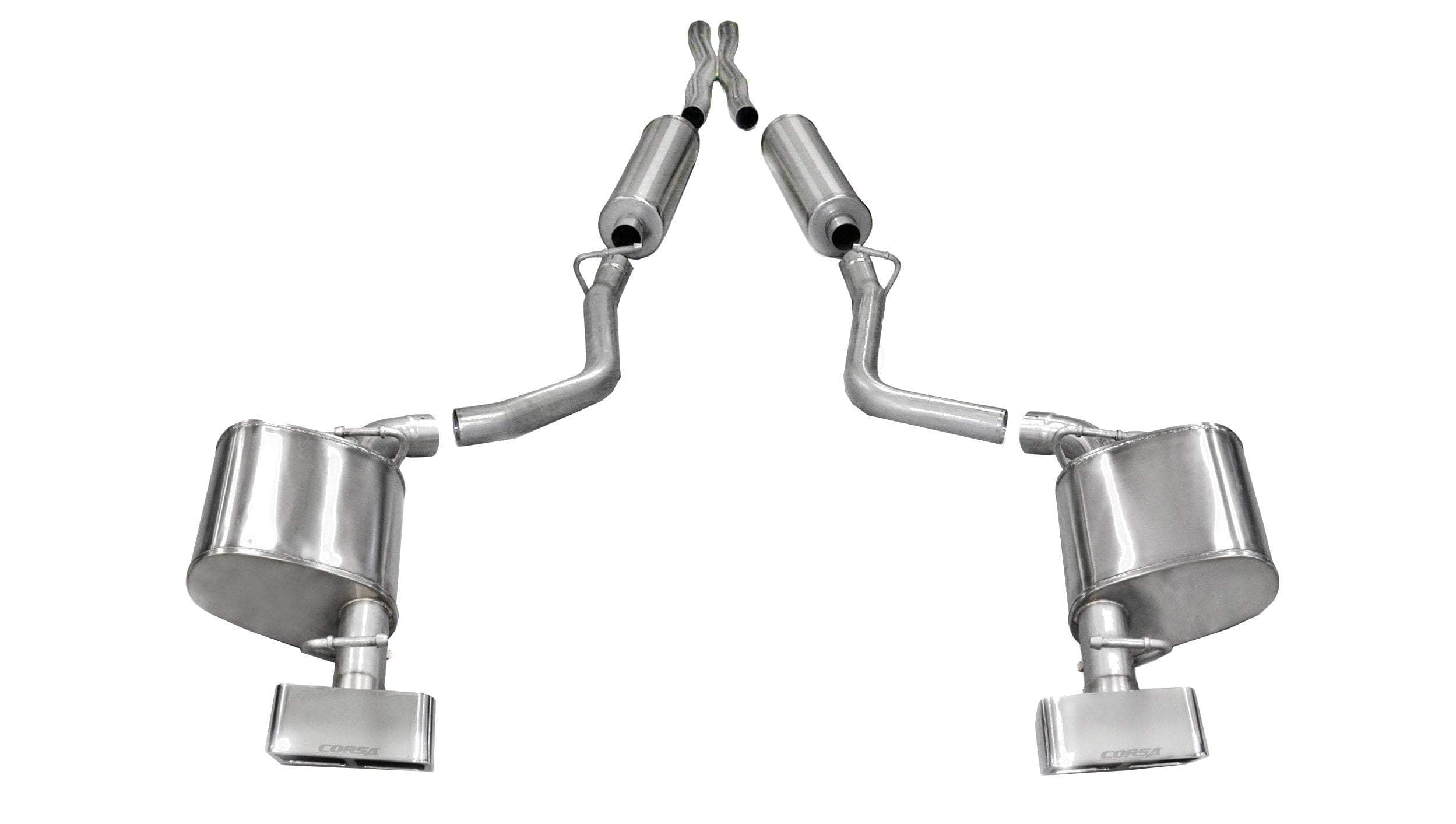Dual Cat-Back Exhaust System CORSA 14529 for Dodge Challenger 5.7L