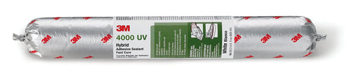 3M Hybrid Adhesive Sealant 4000 UV Fast Cure, 40 Shore A Hardness, 600mL Sausage, White