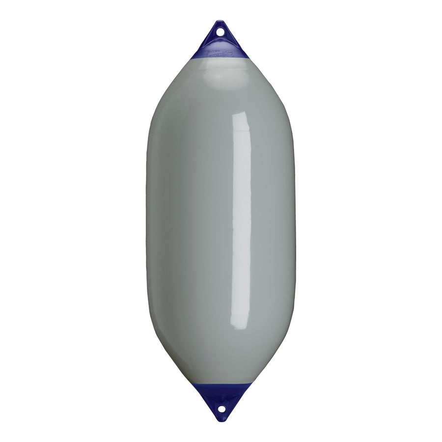 F-11 Standard Polyform Boat Fender Blue Ropehold - Grey