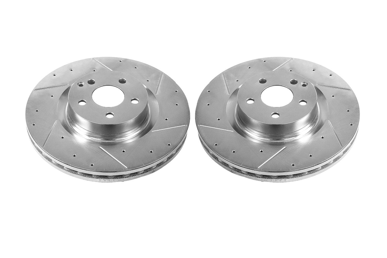 Power Stop Front EBR1265XPR Drilled and Slotted Rotor (Pair) For Mercedes-Benz C250, Mercedes-Benz E400, Mercedes-Benz E550, Mercedes-Benz E550 [Model Specific]