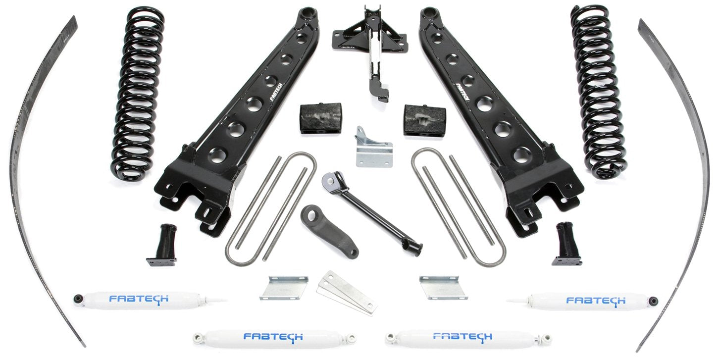 Fabtech K2124 Lift System Radius Arm w/Performance Shocks 8 in. Lift w/Factory Overload Radius Arm Lift System