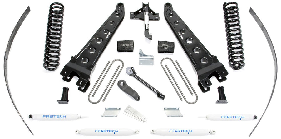 Fabtech K2124 Lift System Radius Arm w/Performance Shocks 8 in. Lift w/Factory Overload Radius Arm Lift System