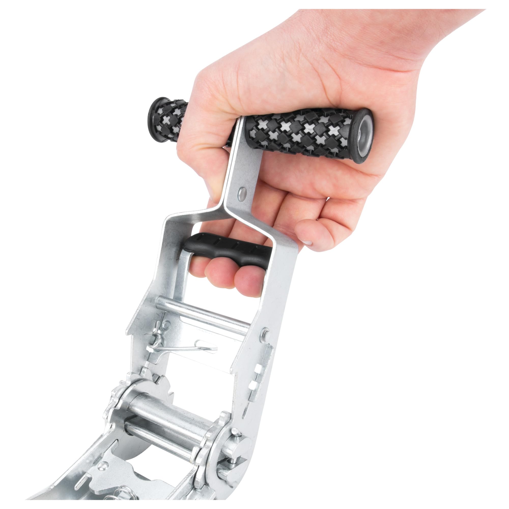 2 in. X 27 Ft. Performance Tool W1827 Tie Down SecureX - Heavy Duty Ratchet Strap with J-Hooks for Safe and Secure Cargo Transport and Storage