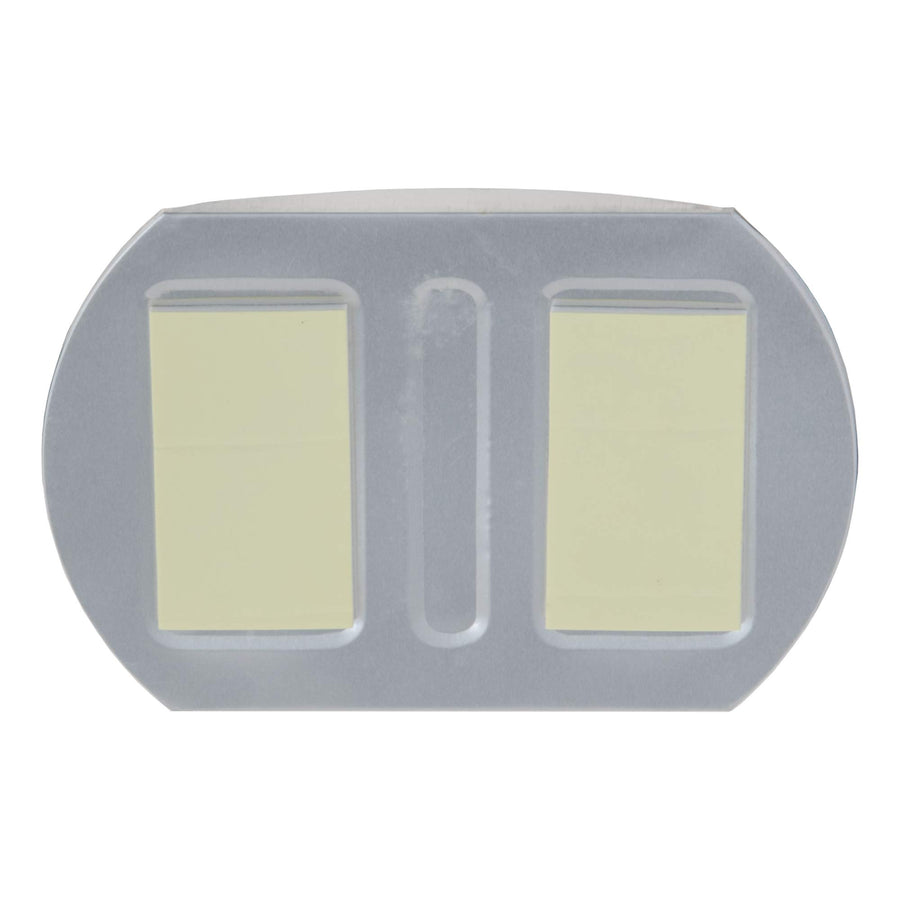 4 x RETRAC 5-1/2-Inch Rectangular Plastic Stick-On Blind Spot Mirror, Convex Glass