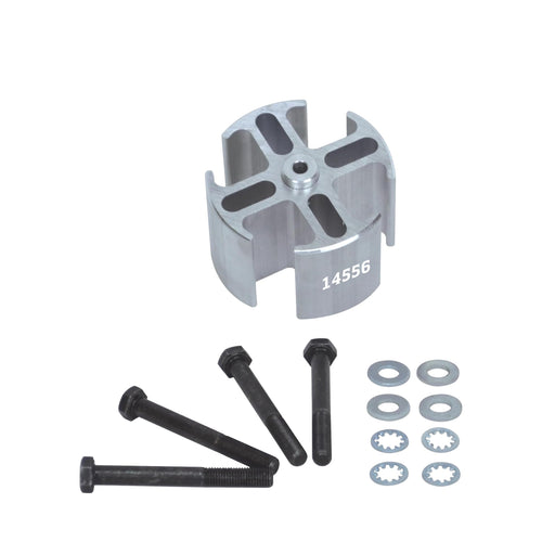 Mill Finish 2 Inch Fan Spacer Kit, Fan Spacer (14556), Car Parts, Silver
