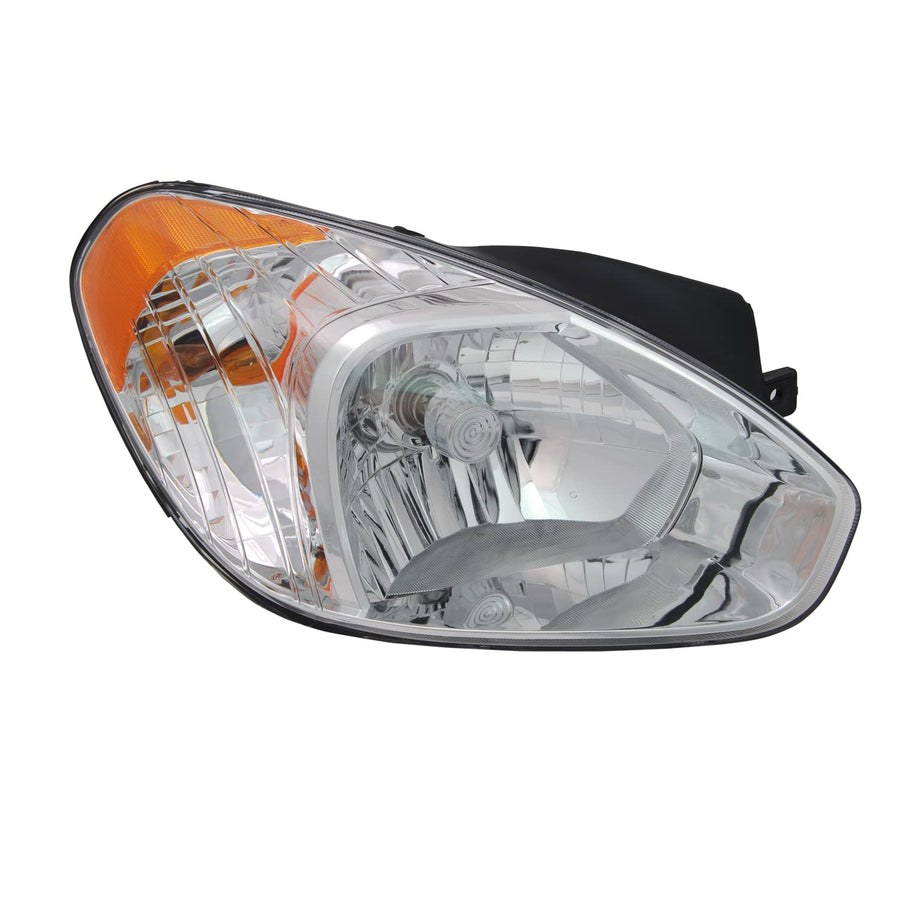 Right TYC Headlight Assembly Compatible with 2006-2011 Hyundai Accent