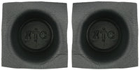 Install Bay 6 1/2 Inch Round Speaker Baffle Large Frame Pair- VXT60, Black