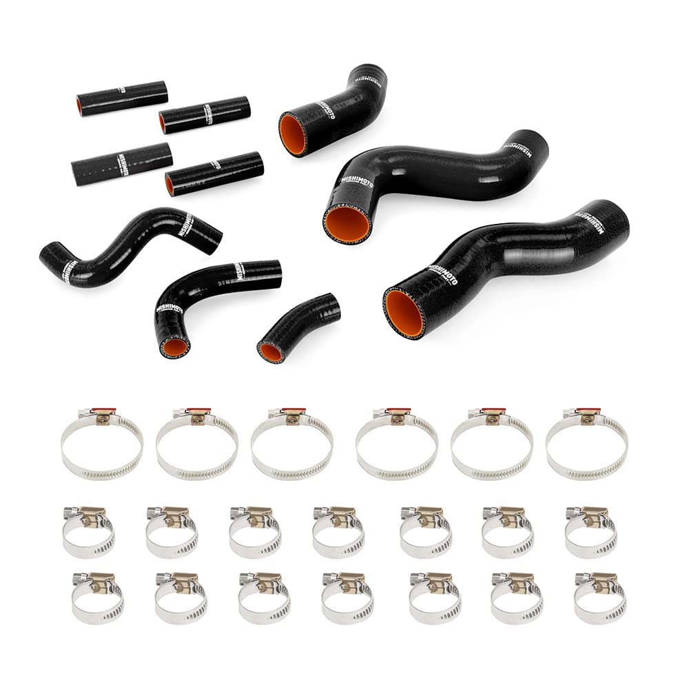 Mishimoto Silicone Radiator & Heater Hose Kit MMHOSE-LCR-92KBK, Compatible With Toyota Land Cruiser 4.5L 1992-1997, Black