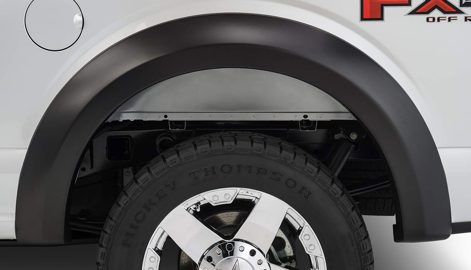 Trail Riders Stampede Extended Style Fender Flares | 2015-2017 Ford F-150, Smooth Black, 4 Pcs. | 8532-2