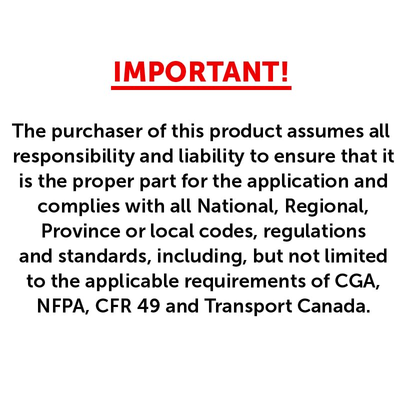 Flame King Propane Tank OPD Overfill Protection Valve for Standard 20 LB Pound Grill Cylinder