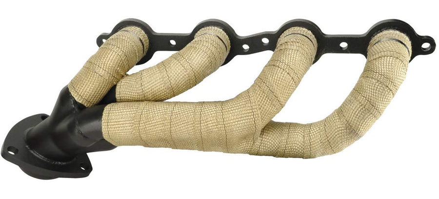2" x 25' Glass Fiber Exhaust Heat Wrap - Design Engineering Heat Wrap for Exhaust Pipes, Pliable Exhaust Wrap Tape, Withstands 1800°F Direct Heat & 2500°F Intermittent Heat