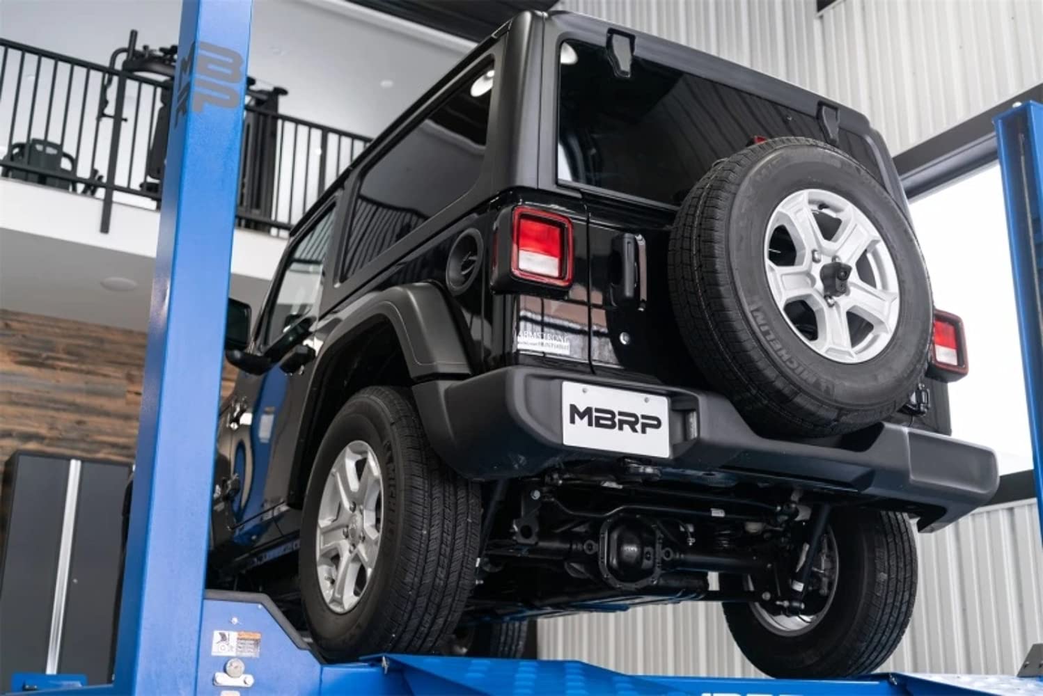 18-20 Jeep Wrangler JL MBRP 2.5in Single Rear Exit Cat Back Exhaust - Aluminum