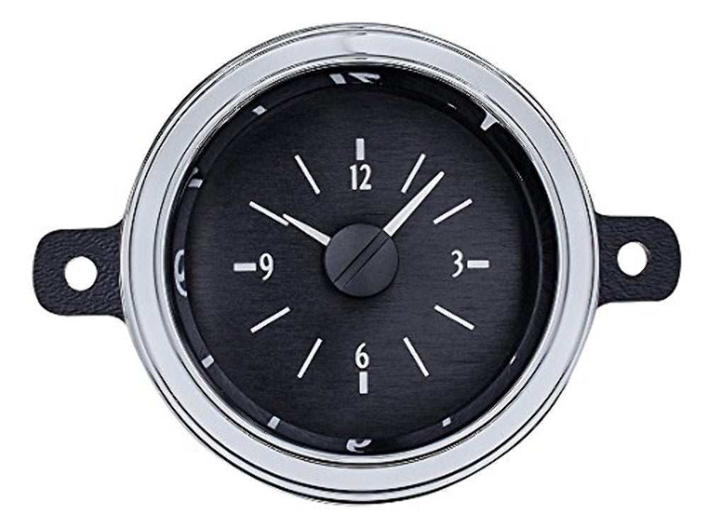 VLC-49F-K-B Dakota Digital Compatible with 1949-50 Ford Car Analog Clock Gauge for VHX gauges only Black Alloy Blue Backlighting