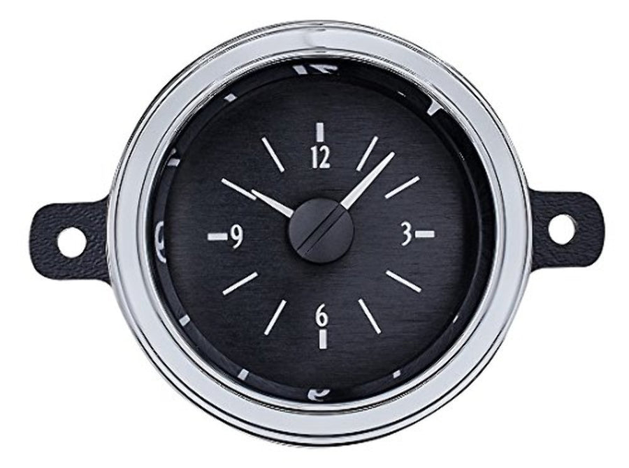 VLC-49F-K-B Dakota Digital Compatible with 1949-50 Ford Car Analog Clock Gauge for VHX gauges only Black Alloy Blue Backlighting