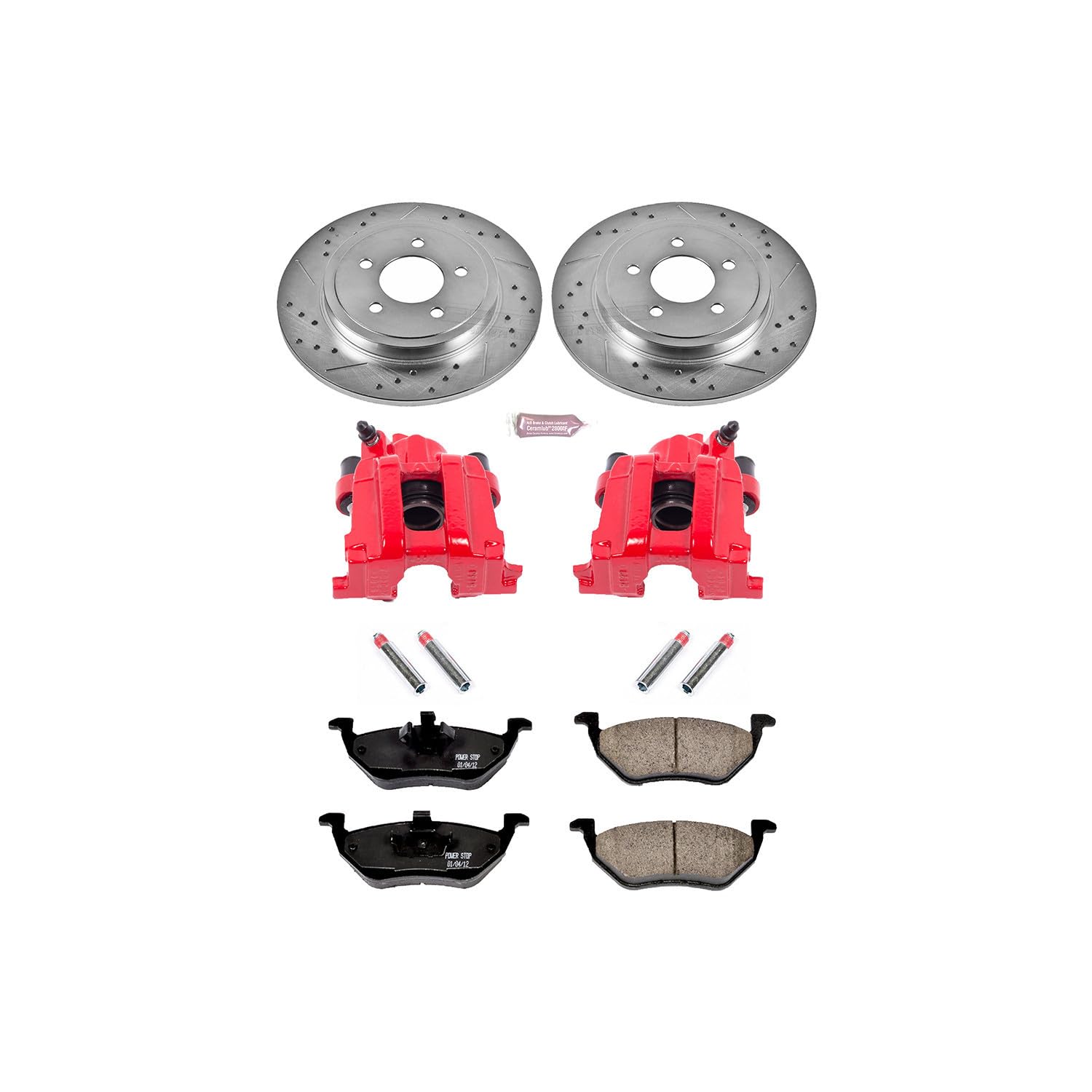 Z23 Power Stop KC4585 Evolution Sport Performance 1-Click Brake Kit with Caliper