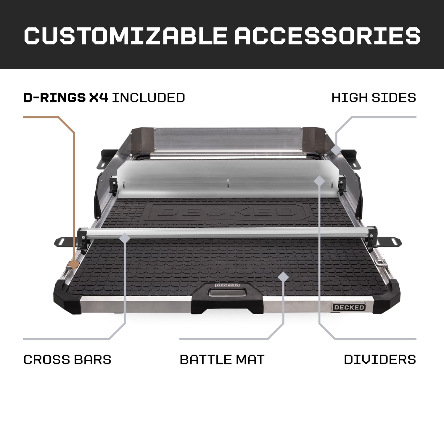 Truck Bed Slide CargoGlide – 1500 lb Capacity, 75% Extension – Heavy-Duty Pickup Cargo Slide for Easy Bed Access – Compatible with CargoGlide 1500/75% / 48" W / 95" L for 8 Foot Bed Trucks