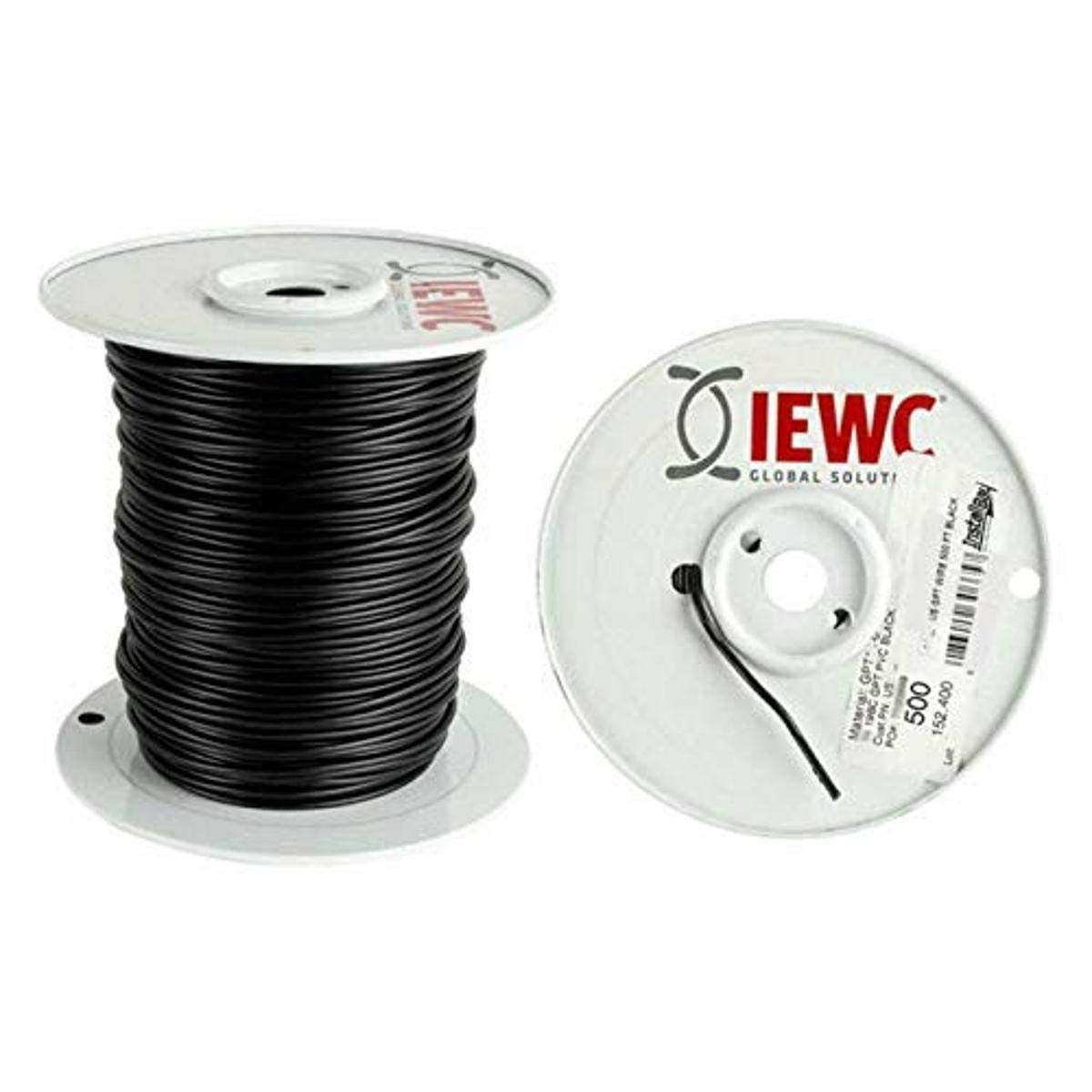 22 Ga Install Bay US GPT All Copper Primary Wire Black - Coil of 500 Ft