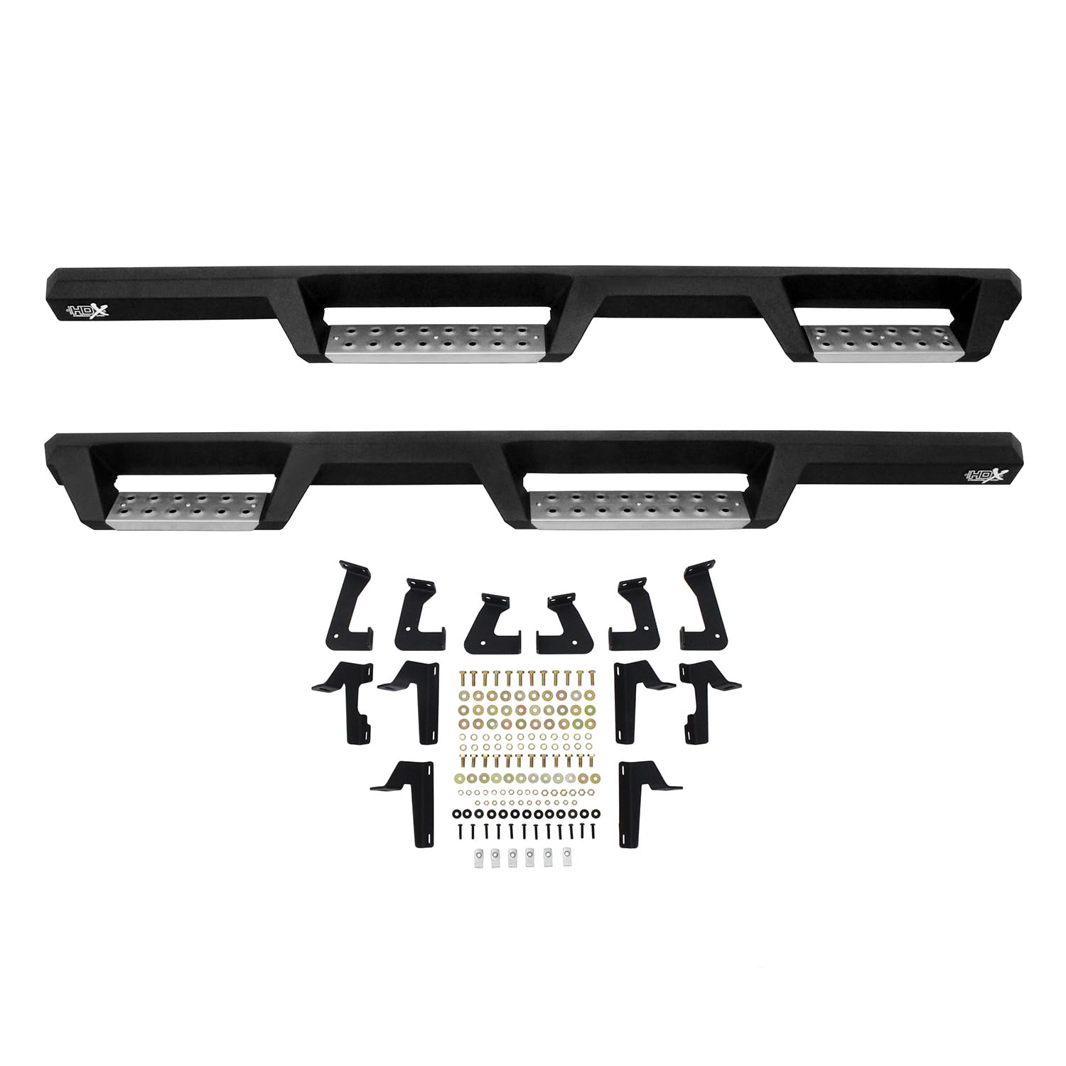 Westin Stainless HDX 56-132952 Drop Nerf Bars fits 2007-2018 Wrangler JK Unlimited 4 Door Textured Black Pair