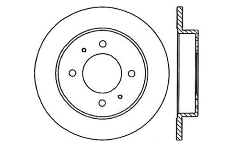 StopTech Sport Drilled/Slotted Brake Rotor 127.51006R (Rear Right), 1 Pack