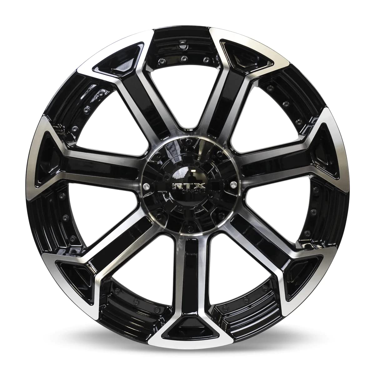 Peak RTX Custom Wheel - 20x9, 0 Offset, 6x135 Bolt Pattern, 87.1mm Hub - Black Machined Rim