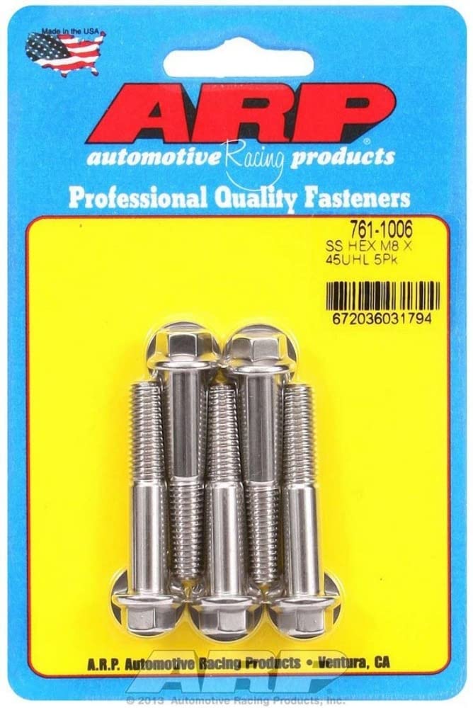 Bolt Kit ARP - SS 6pt 5pk 8mm x 1.25 x 45mm