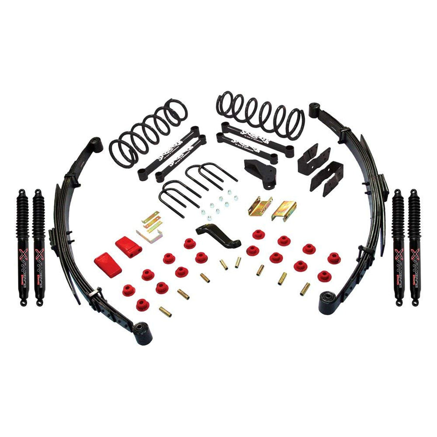 Skyjacker Suspension D4519KS-B Lift Kit w/Shock Black MAX Shocks 5 in. Lift Class I
