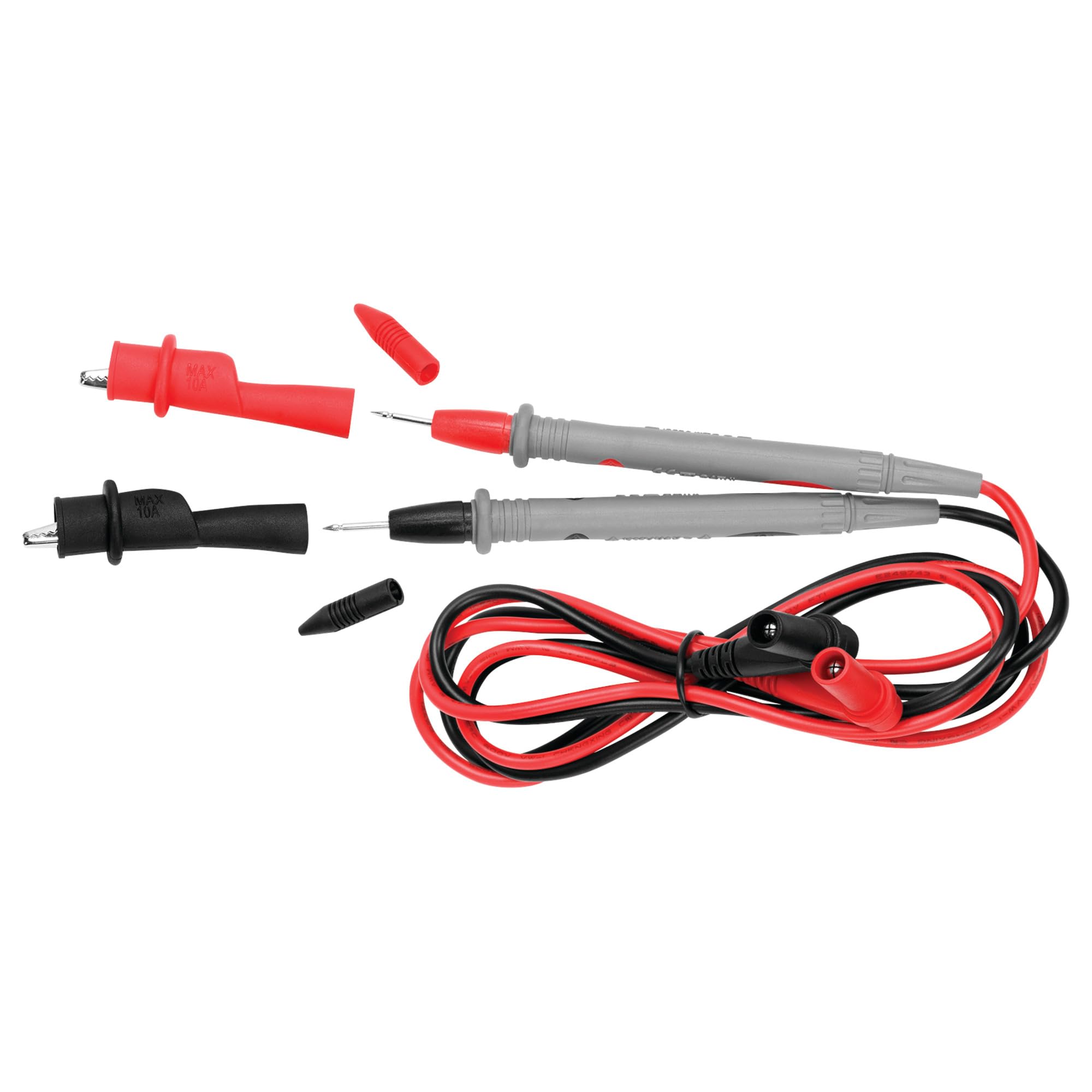 Universal Multi-Meter Test Probes Performance Tool W2937 with Insulated Comfort Grips and Alligator Clips, CAT II/CAT III Rated