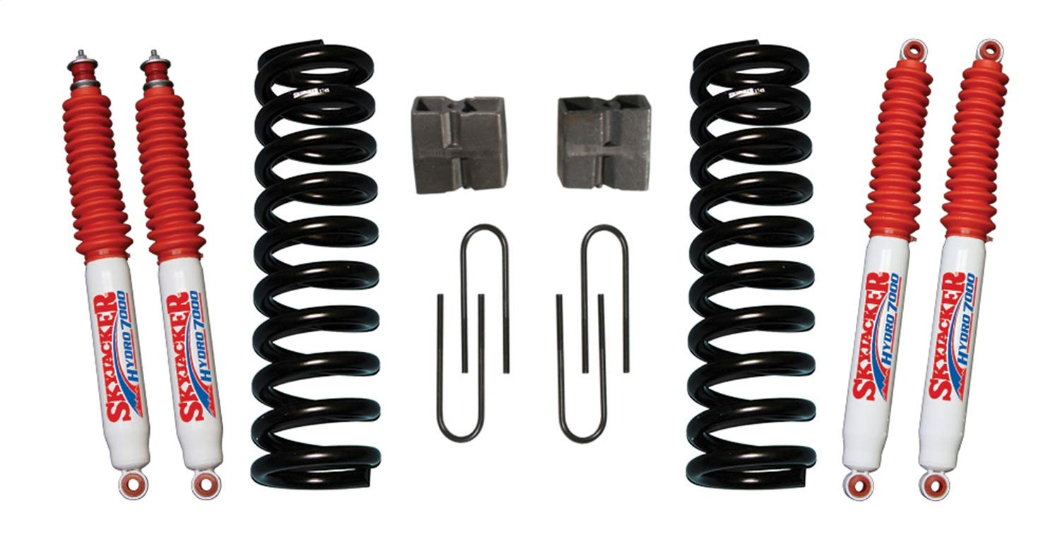 Suspension Lift Kit Skyjacker 174EBK-H w/Shock 5 in. Lift Incl. Front Coil Springs Rear U Bolt Kit Rear Block Suspension Lift Kit w/Shock