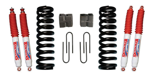 Suspension Lift Kit Skyjacker 174EBK-H w/Shock 5 in. Lift Incl. Front Coil Springs Rear U Bolt Kit Rear Block Suspension Lift Kit w/Shock