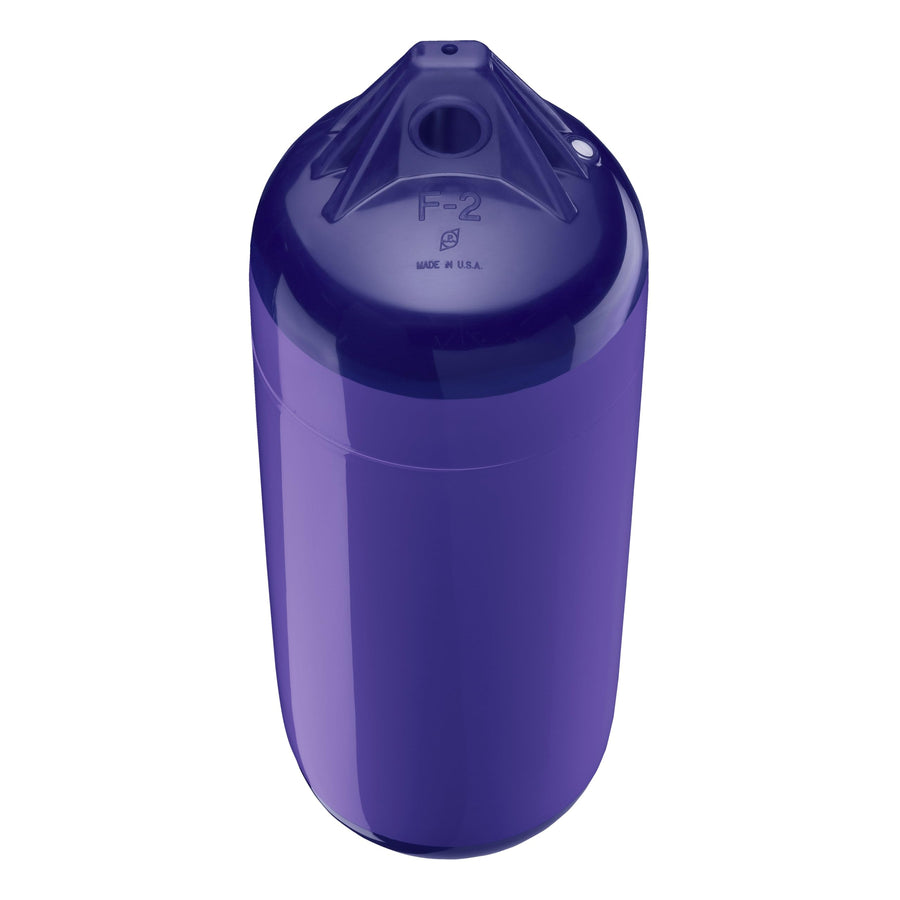Polyform F-2 Standard Boat Fender F-Series - Blue Ropehold Purple