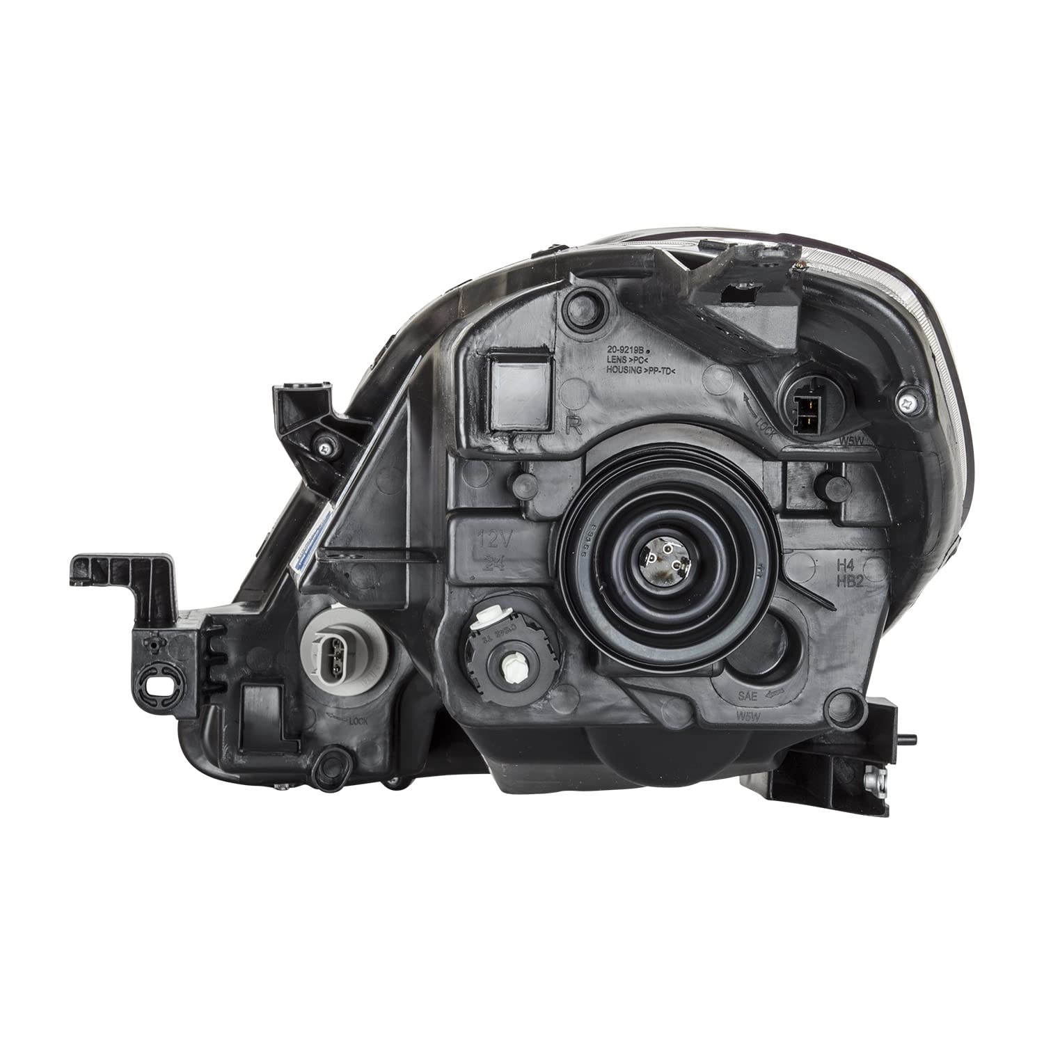 Right TYC Headlight Assembly Compatible with 2012-2014 Nissan Versa