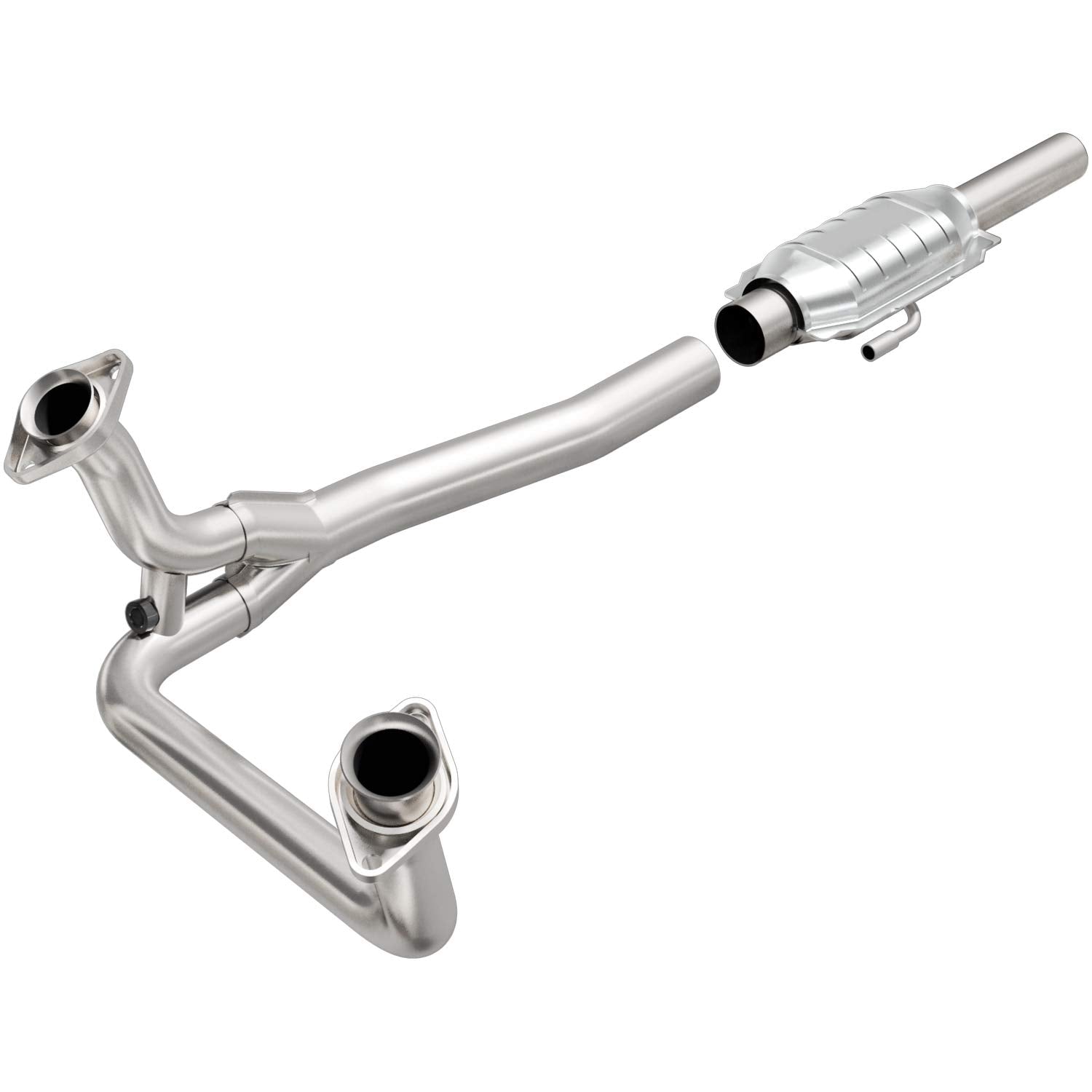 MagnaFlow Catalytic Converter Direct-Fit Standard Grade Federal/EPA Compliant 93307 - Stainless Steel 2in Main Piping, 52in Overall Length, Pre-and-Post Converter O2 Sensor - F-150/F-250/Bronco