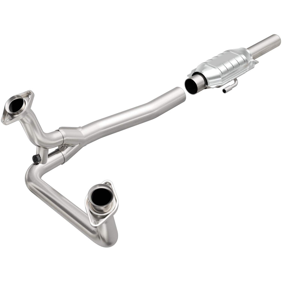 MagnaFlow Catalytic Converter Direct-Fit Standard Grade Federal/EPA Compliant 93307 - Stainless Steel 2in Main Piping, 52in Overall Length, Pre-and-Post Converter O2 Sensor - F-150/F-250/Bronco