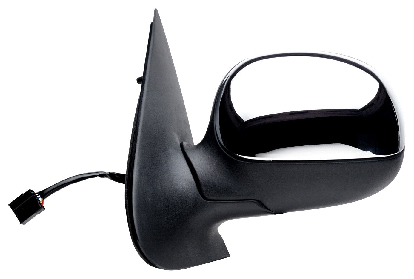 Fit System - Driver Side Mirror 61132F for Ford Expedition/Lincoln Navigator, F150/F250 LD 4 Door Crew Cab, Black, w/o Signal, w/Chrome Cover, Foldaway, Power
