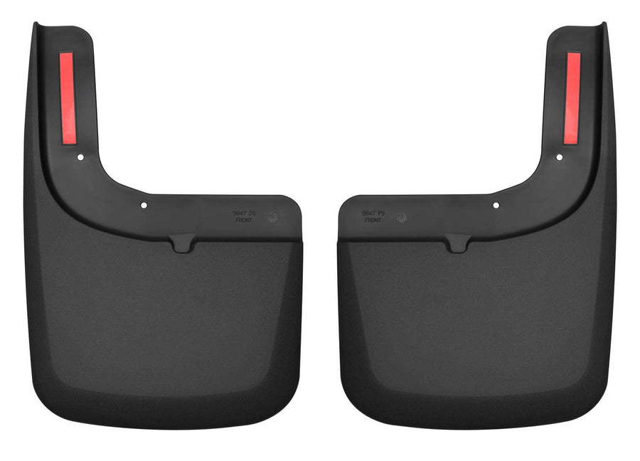 Front Mud Guards - Husky Liners | 2017-2022 Ford F-250/F-350 Super Duty w/OEM Fender Flares, Front Set - Black, 2 Pc | 58471
