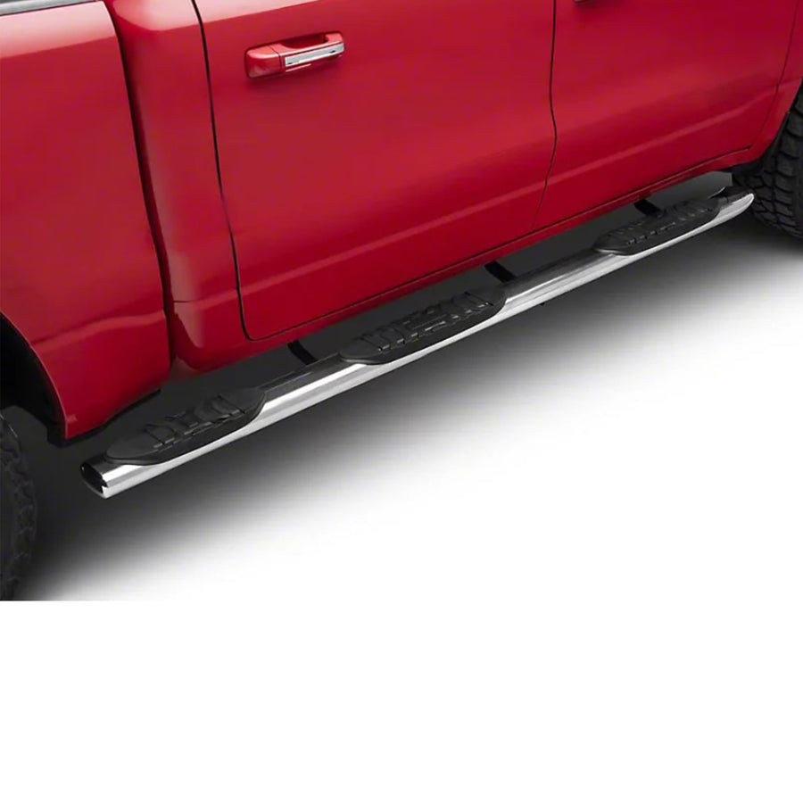 Extreme Black Horse Wheel-to-Wheel Side Steps Stainless Steel Compatible with 2019-2025 Ram 1500 Crew Cab (Excl. 19-25 Ram 1500 Classic)-DOSS19-NL