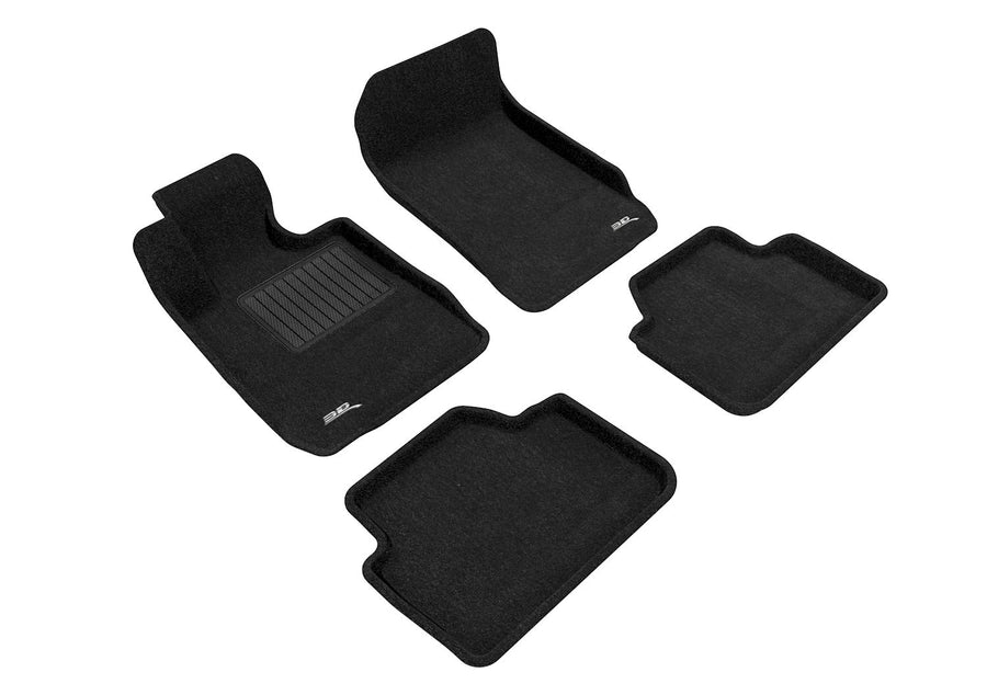 3D MAXpider Custom Fit All-Weather Carpeted Floor Mats for 2006-2011 BMW 3 Series Sedan (E90) Elegant Series (1ST & 2ND Row)