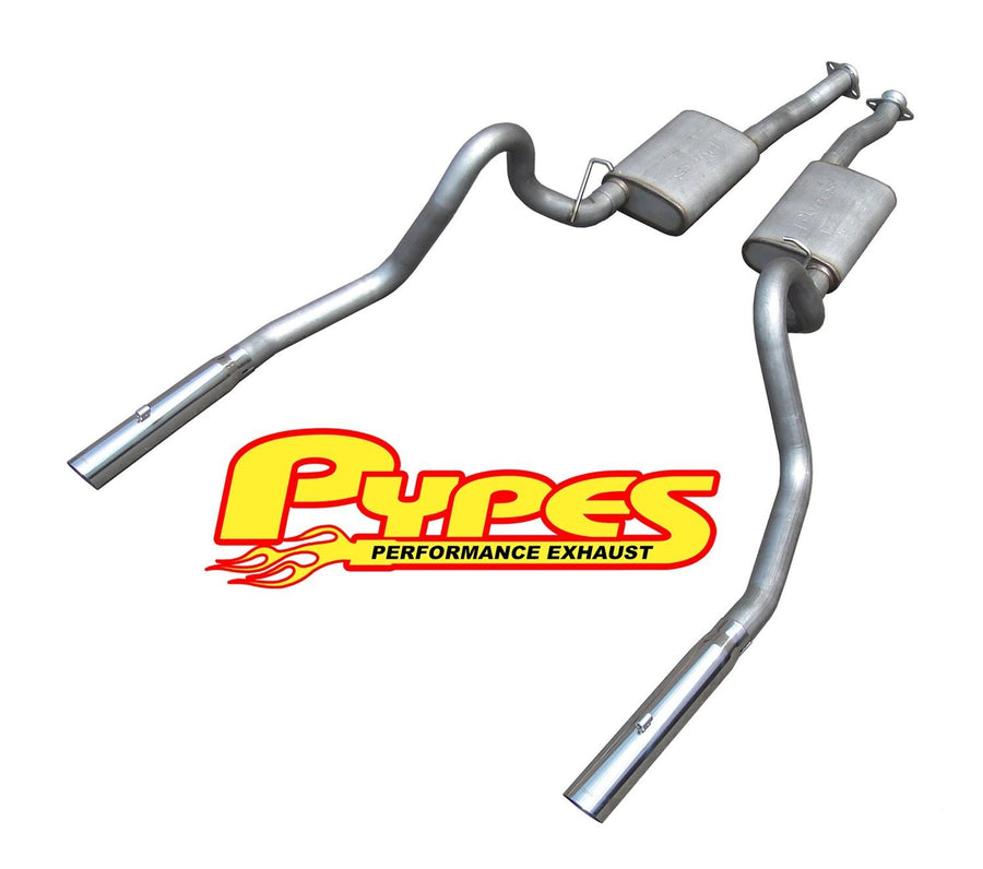 Pypes Exhaust Performance SFM27V Cat Back System Fits 99-04 Mustang