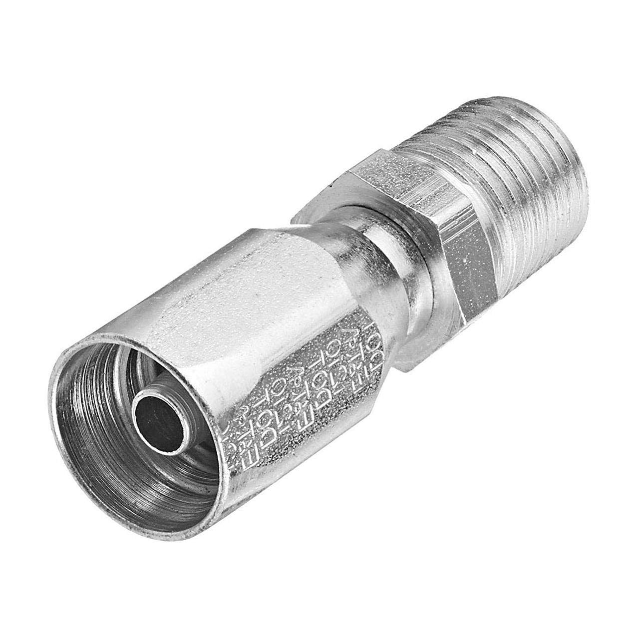 8C5-8RMP Gates Field Attachable for C5C, C5D and C5M Hose, Male Pipe NPTF, 30 Cone Seat, Steel, 13/32" ID