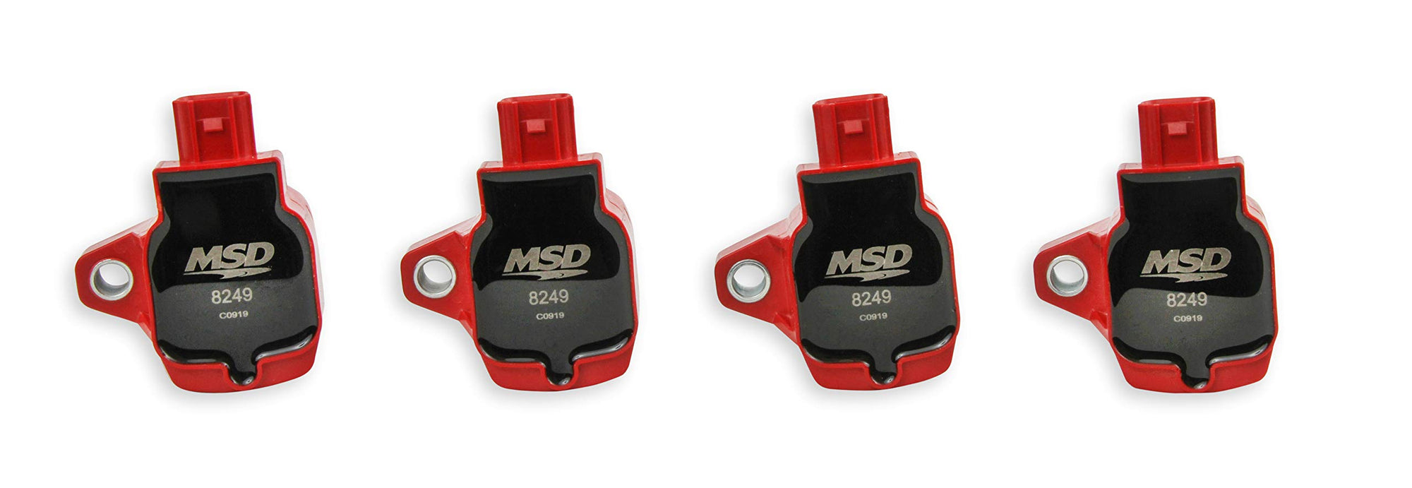 Blaster Series MSD 82494 Ignition Coils, Red, 4-pack