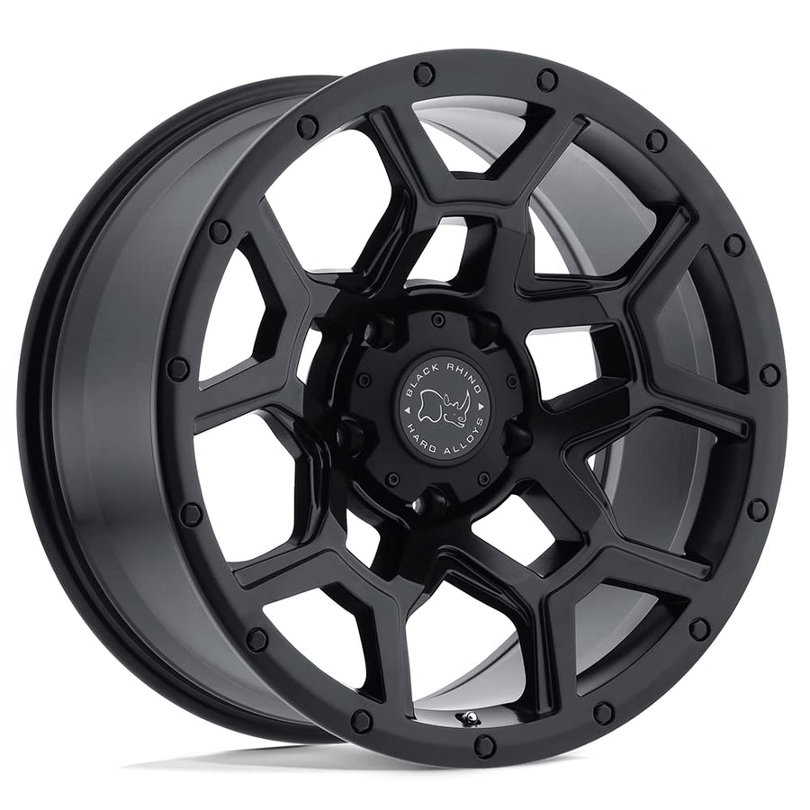 Overland Black Rhino 17x8 5x4.5" +35mm Matte Black Wheel Rim 17" Inch 1780VRL355114M76