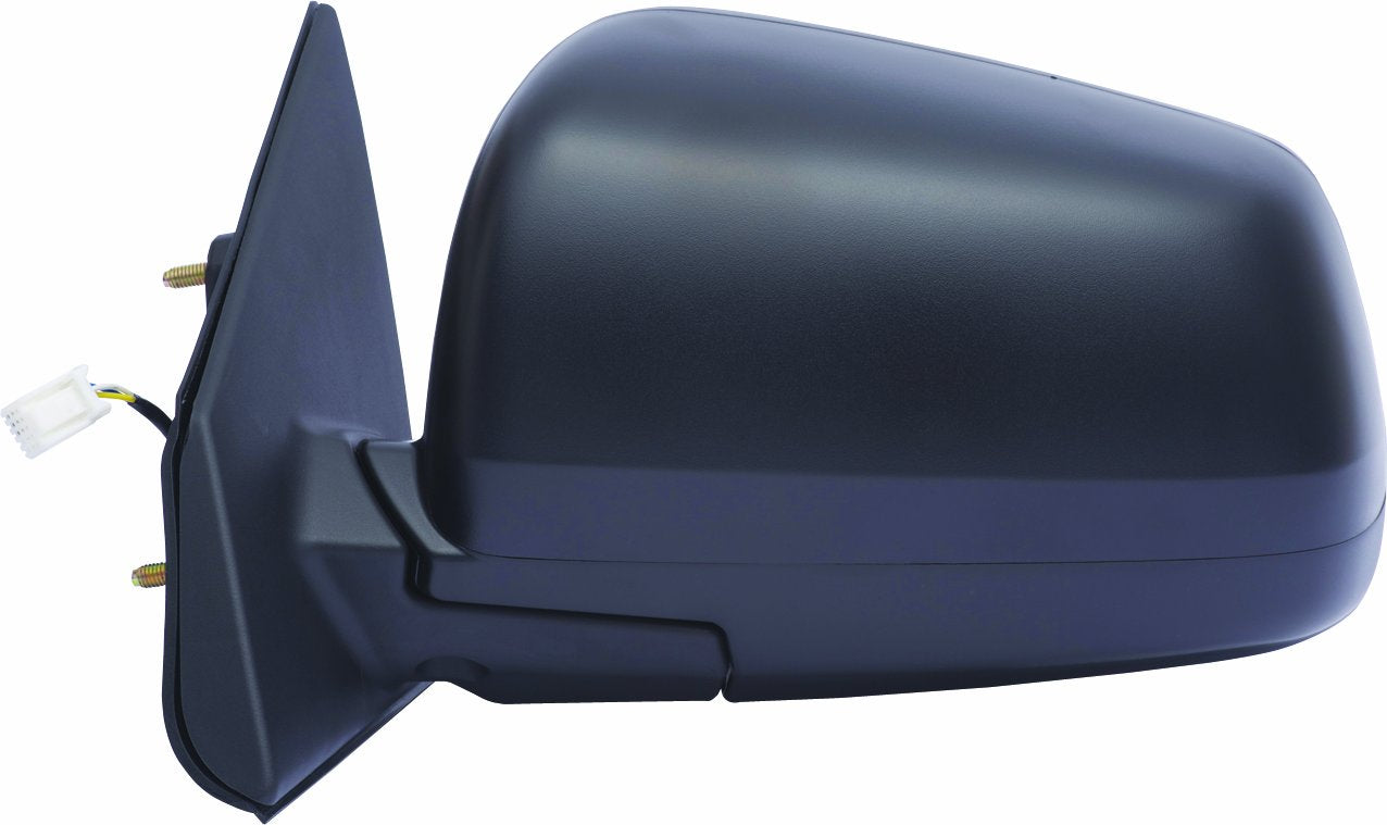 Mirror Driver Side for Mitsubishi Lancer/Lancer Evo, Textured Black, Foldaway, Heated Power