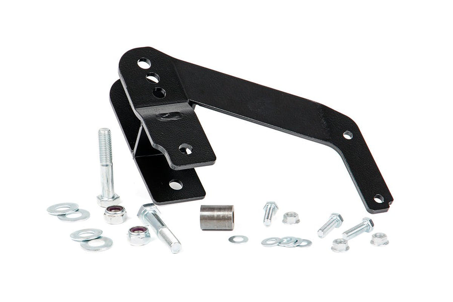 Rough Country Track Bar Rear Bracket for 2007-2018 Jeep Wrangler JK - 1167, Black