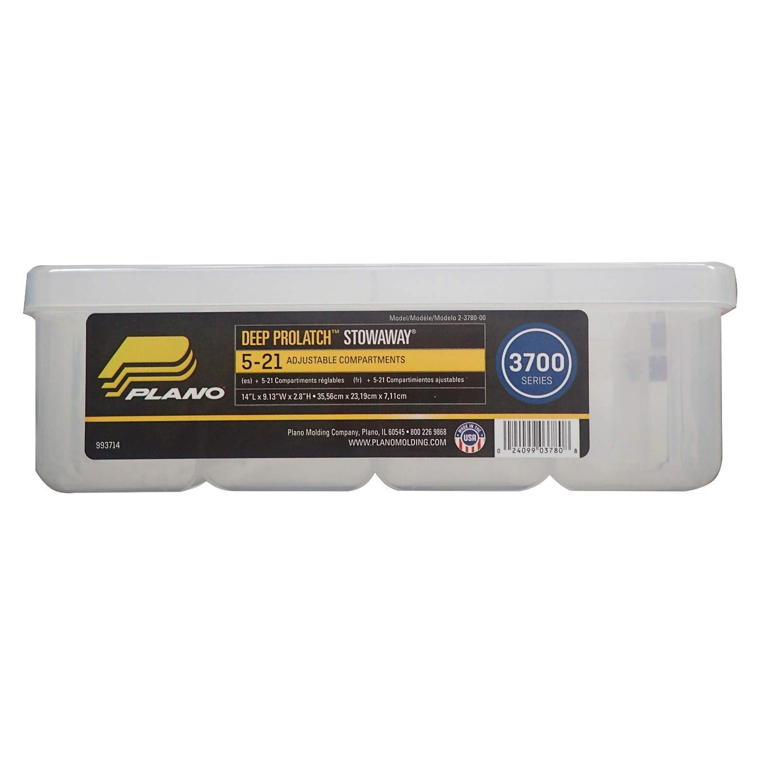 Deep Stowaway Box Plano 23780-00 with Adjustable Dividers, One Size
