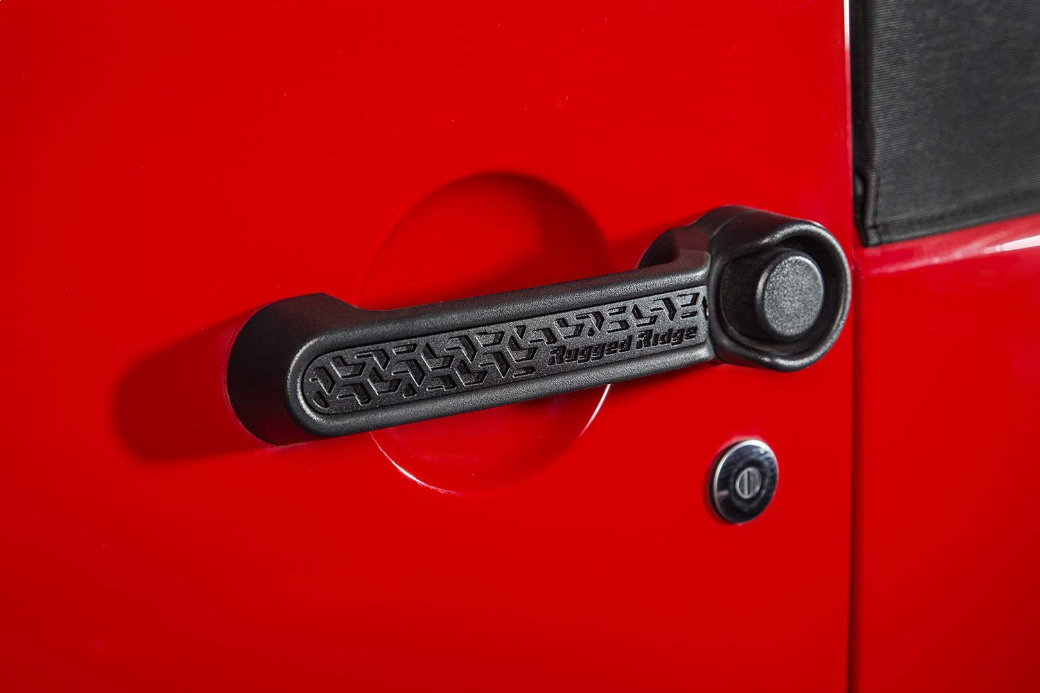 Rugged Ridge Door Handle Inserts Elite for Jeep Wrangler JK | Aluminum, Black | 13311.48 | Fits 2007-2018 Jeep Wrangler JK 2-Door