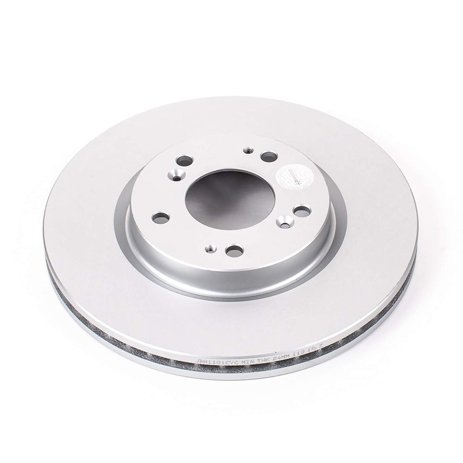 Power Stop Front JBR1101EVC Evolution Geomet Coated Brake Rotor For Mitsubishi Eclipse 2006-2012, Mitsubishi Galant 2004-2009 [Model Specific]