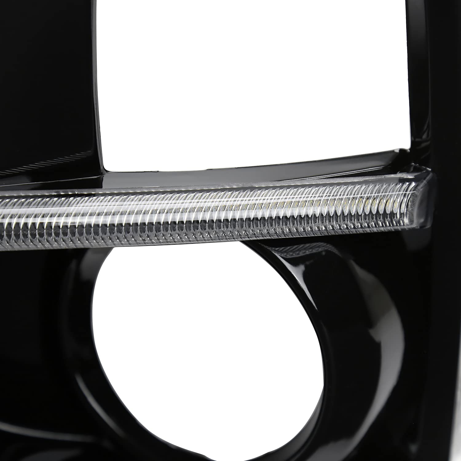 Fog Light Covers Spec-D Tuning Bezel w/Switchback Sequential LED DRL Compatible with Subaru WRX STI 2015-2017