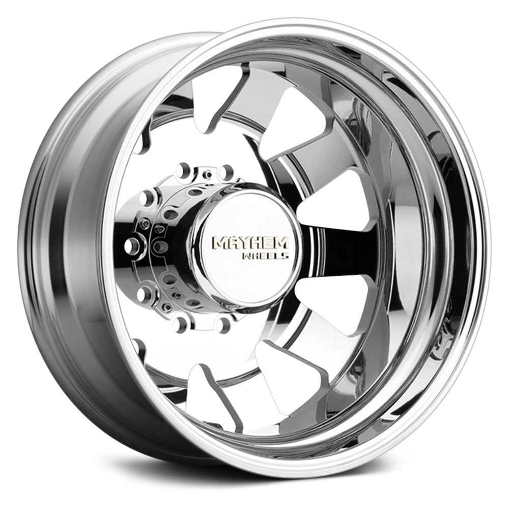 Challenger Mayhem 8181 Forged Polish 22X8.25 10-225 169mm 170.1mm Wheel with Painted (22 x 8.25 inches /10 x 225 mm, 169 mm Offset)