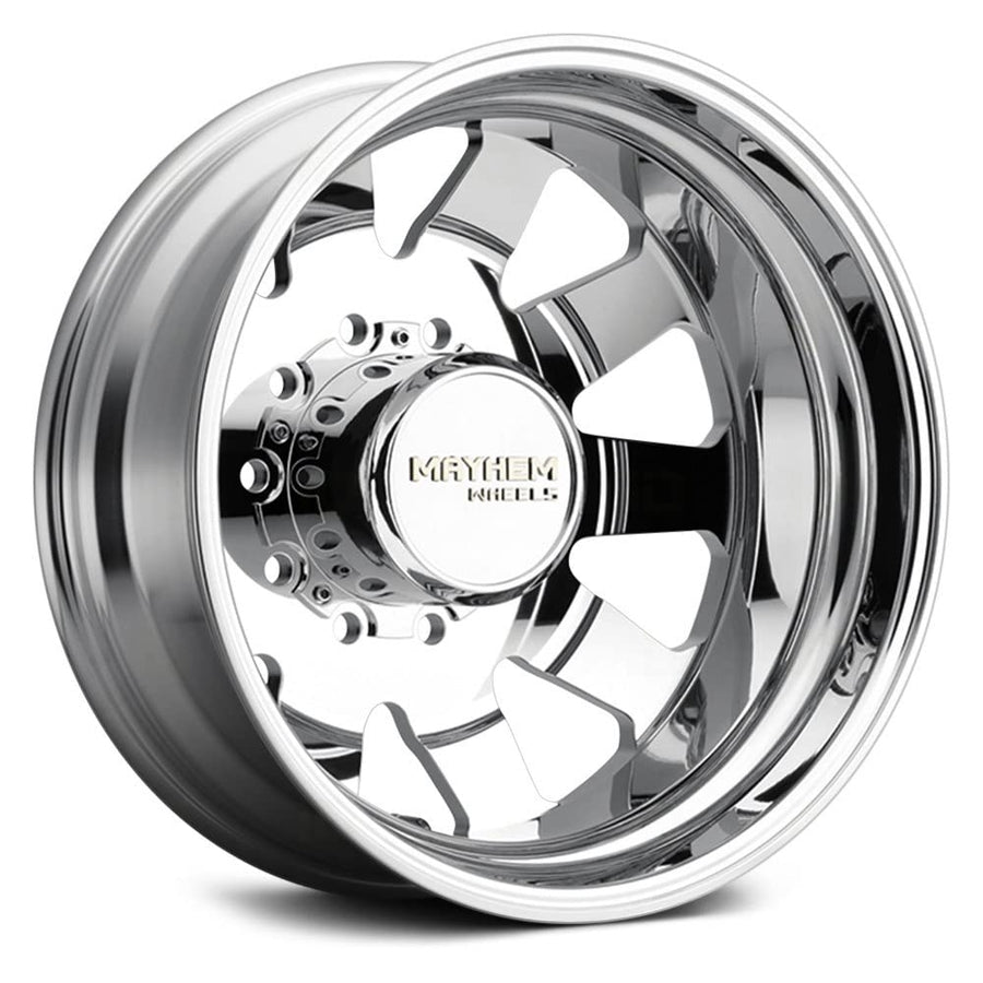 Challenger Mayhem 8181 Forged Polish 22X8.25 10-225 169mm 170.1mm Wheel with Painted (22 x 8.25 inches /10 x 225 mm, 169 mm Offset)